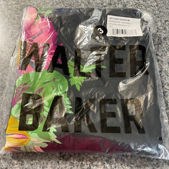 NWT WALTER BAKER Paradise Sarong in Grand Magnolia, One Size - Picture 7 of 11